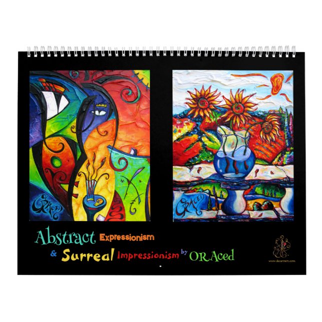 Calendário AbStacT e Arte Surreal por ORAced (Capa)