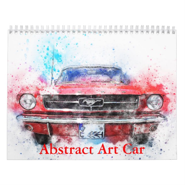 Calendário Abstract Art Car Calendar (Capa)