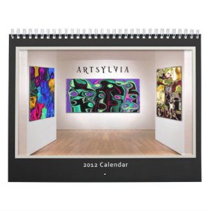 Calendário abstrato 2012 da coleção de ArtSylvi