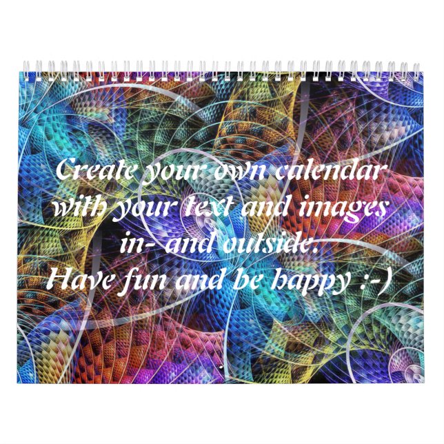 Calendário Abstrato Apófise Fractal X + texto e imagens (Capa)