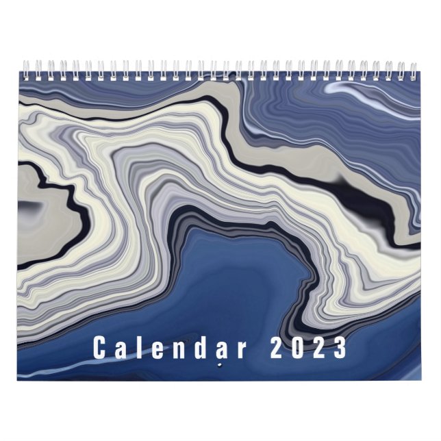 Calendário Abstrato Art pelo Zoopi Studio (Capa)