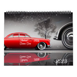 Calendário Abstrato Classic Cars 1950s