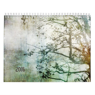 Calendário abstrato da natureza 2016