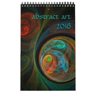 Calendário abstrato de Arte Moderna de 2018