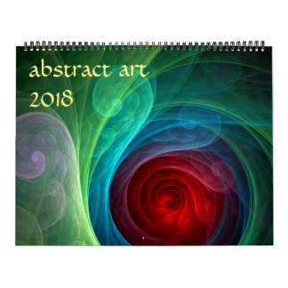 Calendário abstrato de Arte Moderna de 2018