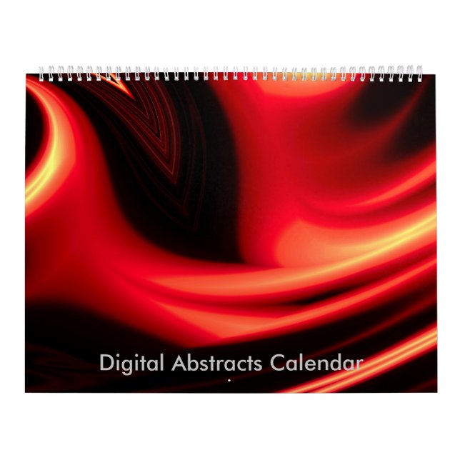 Calendário Abstrato de computador de pinturas digitais (Capa)