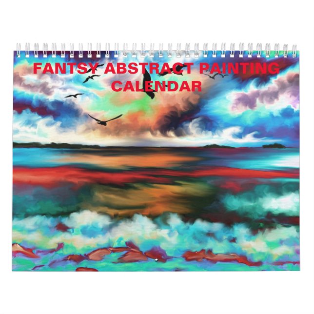 Calendário Abstrato de pintura de fantasia digital (Capa)