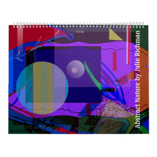 Calendário abstrato dos desenhos