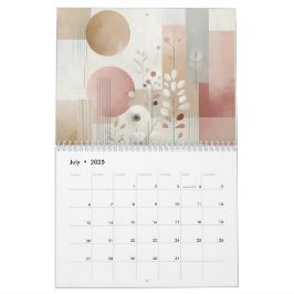 Calendário Abstrato minimalista