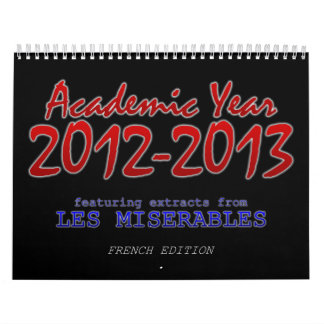 Calendário académico 2012-2013, francês