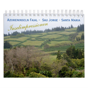 Calendário Açores para férias