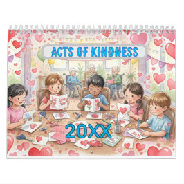 Calendário Acts of Kindness Every Month Calendar