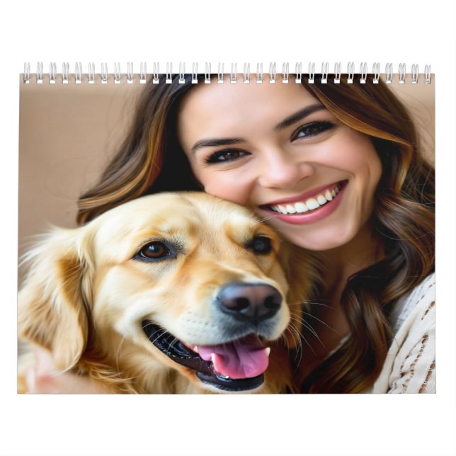 Calendário Add Golden Retriever Photo Personalize (Capa)