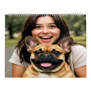 Calendário Adicionar Foto de Bulldog Francês Personalizar
