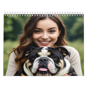 Calendário Adicionar Foto de Bulldog Personalizar