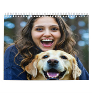 Calendário Adicionar Foto Personalizada do Labrador Retriever