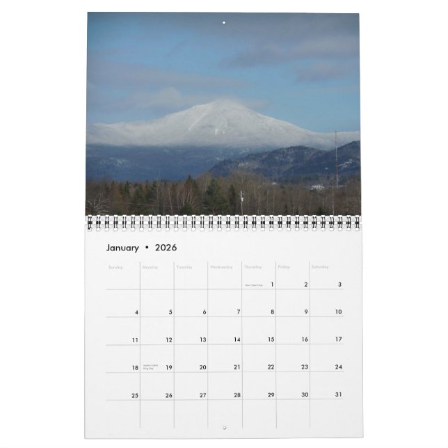 Calendário Adirondack Seasons (Jan 2026)