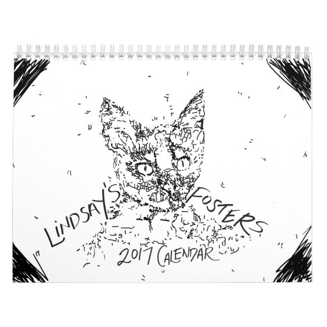 Calendário adoptivo do gatinho de Lindsay 2017 (Capa)