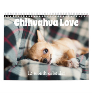 Calendário Adorable Chihuahua Dogs 2025