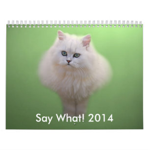 Calendário adorável do gatinho