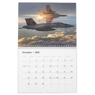 Calendário Aeronave militar