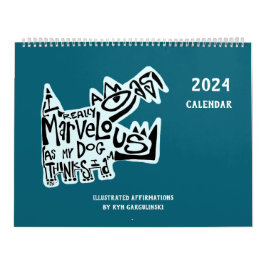 Calendário Afirmações ilustradas por Rynski