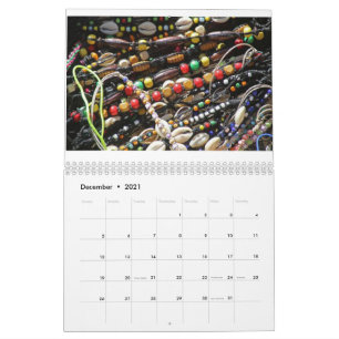 Calendário Africa Art Colander Com Imagens Bonitas