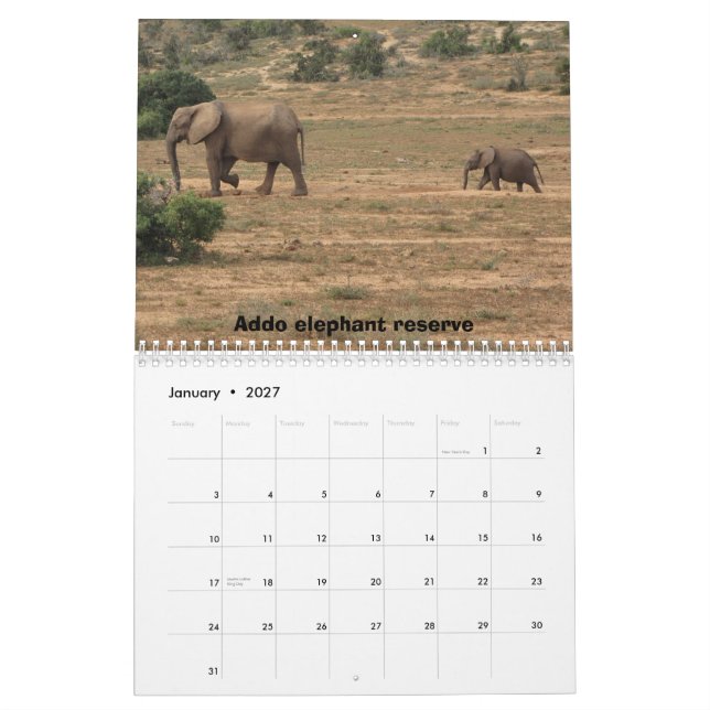 Calendário África do Sul 2011 (Jan 2027)