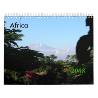 Calendário África o Monte Kilimanjaro