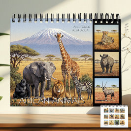 Calendário African Animals Calendar 2026 / wild Africa