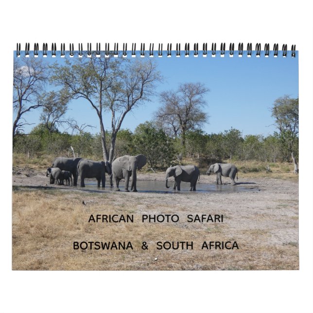 CALENDÁRIO AFRICAN PHOTO SAFARI - BOTSWANA & SOUTH AFRICA  (Capa)
