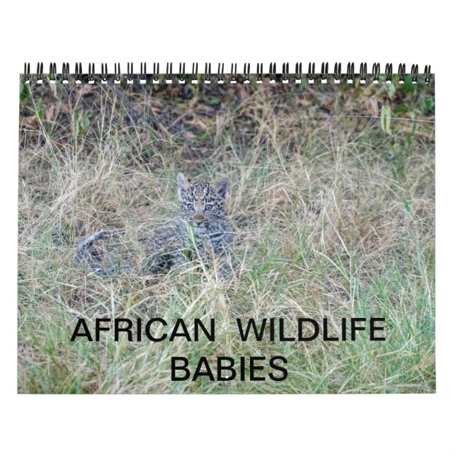 Calendário AFRICANO DO WILDLIFE BABIES (Capa)