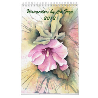 Calendário Aguarelas por Lin Frye 2012