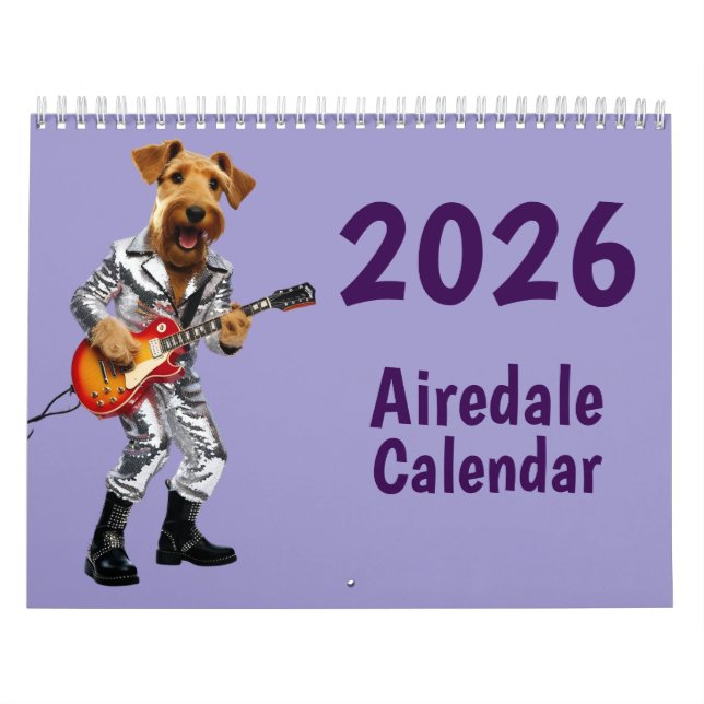 Calendário Airedale Calendar (Capa)