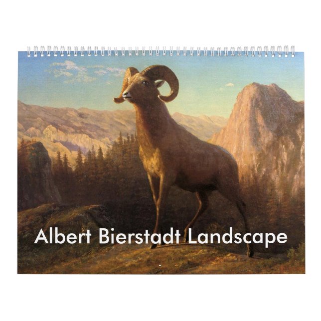 Calendário Albert Bierstadt Landscape (Capa)