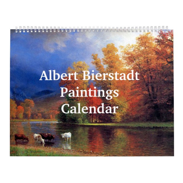 Calendário Albert Bierstadt Paintings (Capa)