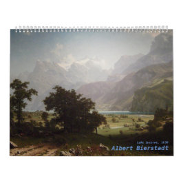 Calendário Albert Bierstadt Trabalho de arte