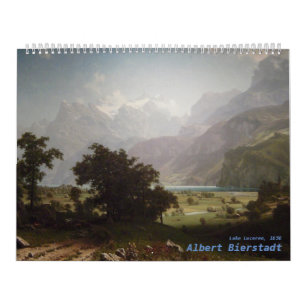 Calendário Albert Bierstadt Trabalho de arte