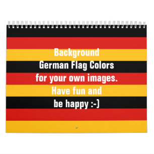 CALENDÁRIO ALEMÃO DE CORES DE BANDEIRA PARA SUAS P
