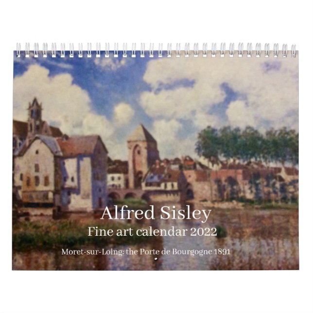 Calendário Alfred Sisley - Fine Art Calendar for 2022 (Capa)