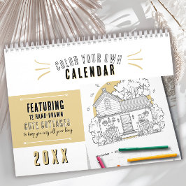 Calendário Algodão Corinto A Qualquer Ano Colore O Seu