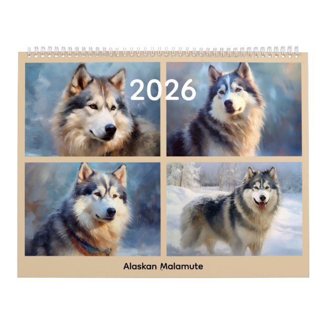 Calendário All-American Dog Breeds 4 Per Page Custom Photo (Capa)