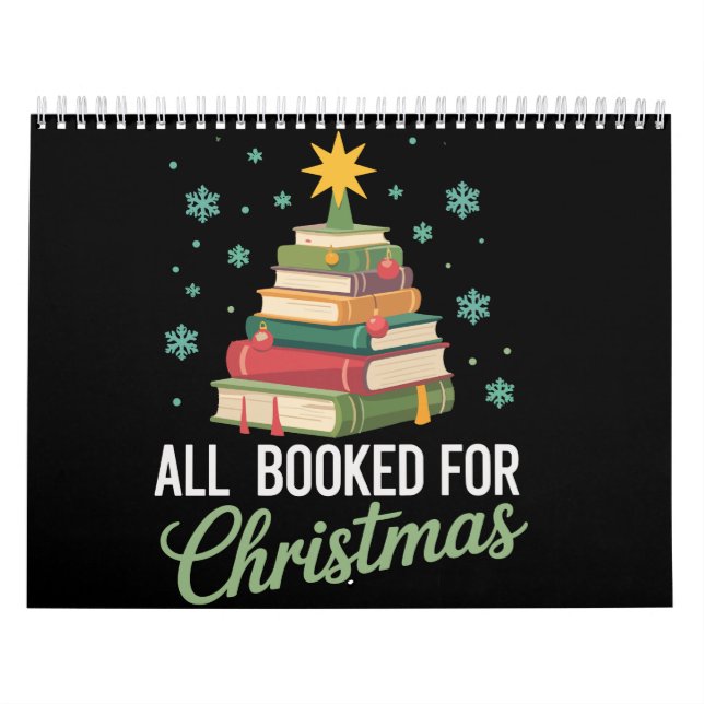 Calendário All Booked For Christmas Tree Books Teacher Xmas  (Capa)