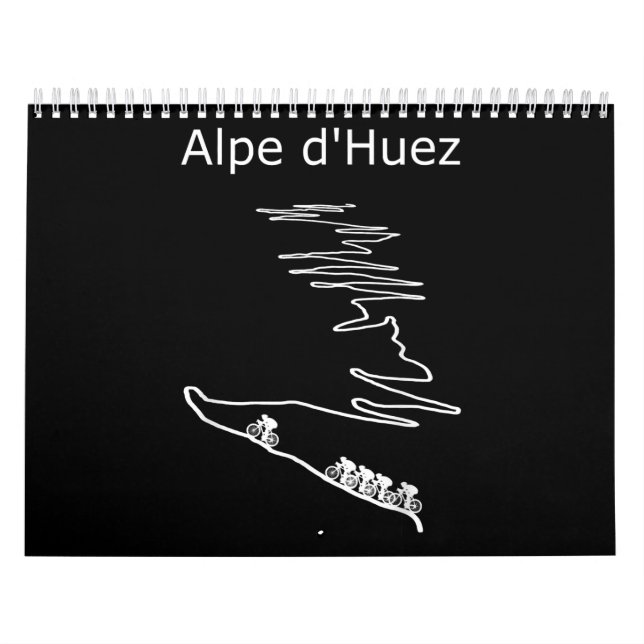Calendário Alpe Huez Em França Design (Capa)
