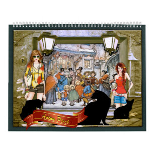 Calendário Alta moda e Anton Pieck