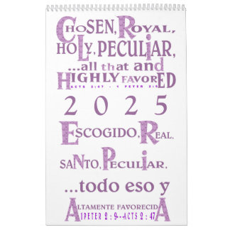 Calendário © Altamente Favorecido - Esp & Eng
