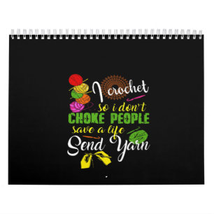 Calendário Amante de crochê Eu adoro crochê
