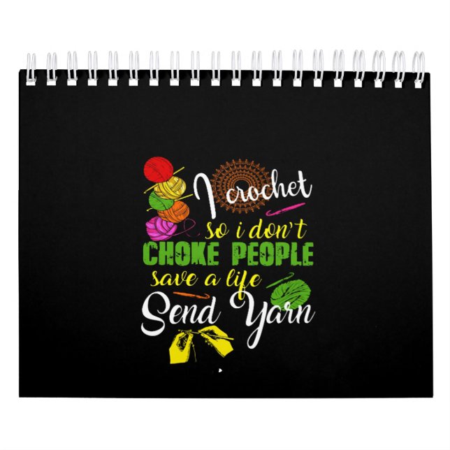 Calendário Amante de crochê| Eu adoro crochê (Capa)
