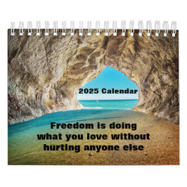 Calendário amantes das cavernas de praia 2025