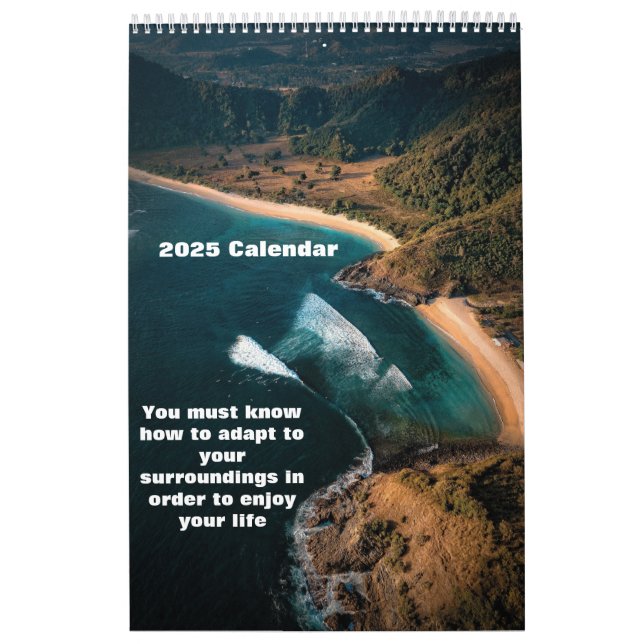 Calendário Amantes das praias de 2025 (Capa)